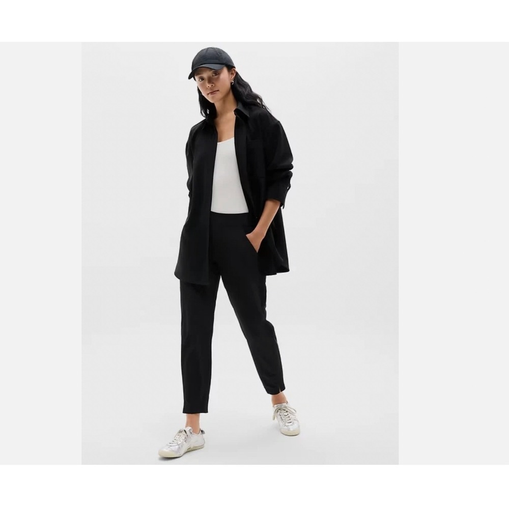 Athleta NWT Brooklyn Ankle Pant Black Plus Sz 24 Pull On Active Lightweight City - Picture 1 of 16